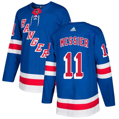 Herren New York Rangers Eishockey Trikot Mark Messier #11 Authentic Königsblau Heim